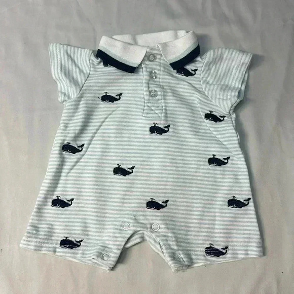 Laura Ashley - short sleeve newborn romper/jumpsuit/one piece. Size 0-3  months - Picture 1 of 4